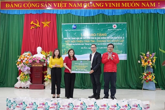 P&G Việt Nam chung tay cùng cả nước hỗ trợ người dân bị ảnh hưởng lũ lụt