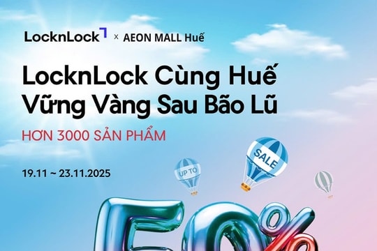 LocknLock đồng hành cùng người dân Thừa Thiên Huế vượt qua khó khăn sau bão Kalmaegi