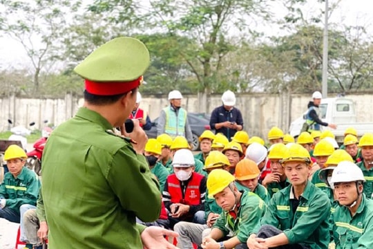 Tăng cường tuyên truyền pháp luật cho công nhân Dự án Khu đô thị sinh thái Bắc Châu Giang