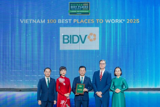 BIDV được vinh danh "Nơi làm việc tốt nhất Việt Nam" năm thứ ba liên tiếp