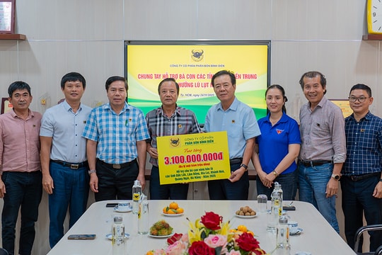 Vừa rời Thanh Hoá, Bình Điền tiếp tiếp tục triển khai gói hỗ trợ 3,1 tỷ đồng về vùng lũ Nam niền Trung