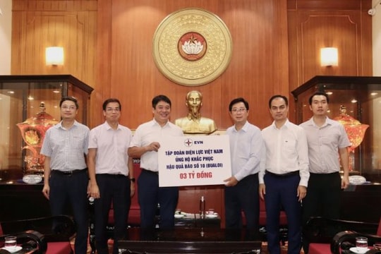 EVN chung tay ủng hộ nhiều địa phương khắc phục hậu quả các cơn bão, lũ lụt trong năm 2025