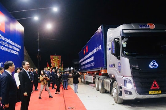 Lạng Sơn: Khánh thành đường chuyên dụng cho cửa khẩu thông minh