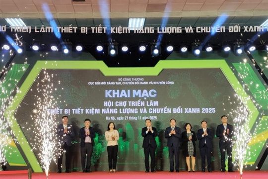 Khai mạc Hội chợ Triển lãm thiết bị tiết kiệm năng lượng và chuyển đổi xanh 2025