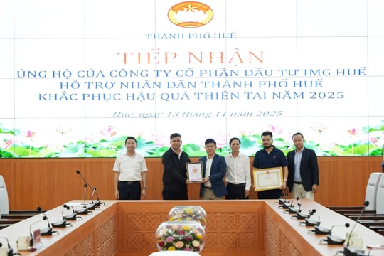 IMG Huế đồng hành cùng chính quyền thành phố Huế khắc phục hậu quả thiên tai 2025