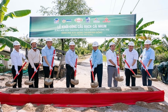 Lễ khởi công cầu Rạch Cái Nhum- Cầu nối yêu thương số 114 tại Cà Mau