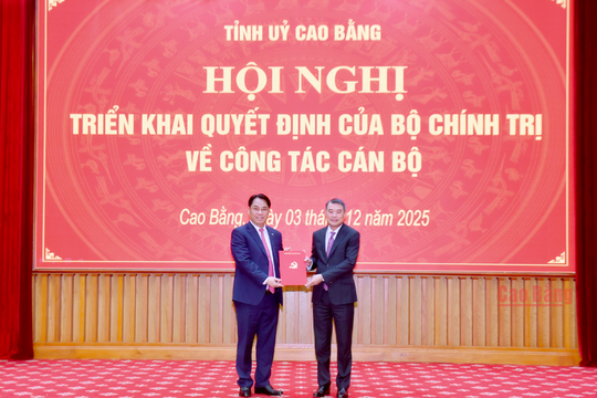 Ông Phan Thăng An giữ chức Bí thư Tỉnh ủy Cao Bằng