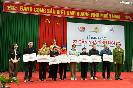 23 căn nhà nghĩa tình đến với bà con vùng lũ Thanh Hóa