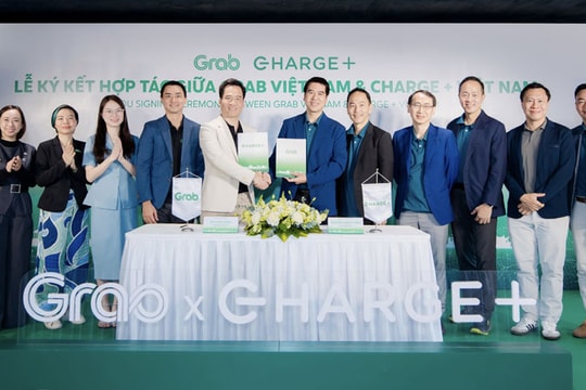 Grab Việt Nam và Charge+ hợp tác phát triển mạng lưới trạm sạc xe điện tại Việt Nam