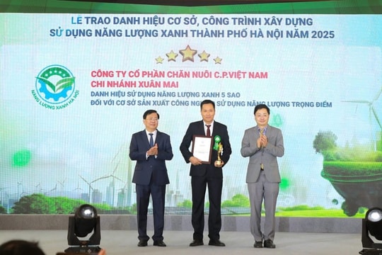 Sở Công Thương Hà Nội ghi nhận C.P. Việt Nam là điển hình trong sử dụng năng lượng xanh