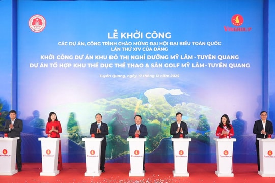 Vingroup khởi công đô thị nghỉ dưỡng suối khoáng và tổ hợp thể dục thể thao Mỹ Lâm – Tuyên Quang
