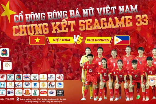 Từ Quảng Trị, Hội Doanh nhân trẻ “tiếp lửa” bóng đá Việt Nam tại SEA Games 33
