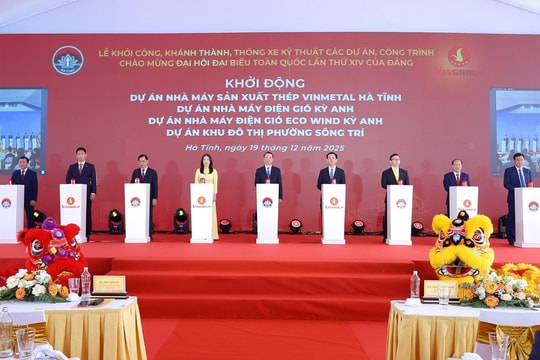 Hà Tĩnh: Khởi công loạt dự án nghìn tỷ chào mừng Đại hội Đảng toàn quốc lần thứ XIV