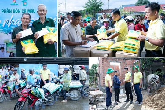 Phân Bón Cà Mau hỗ trợ bà con Khánh Hòa khắc phục khó khăn sau mưa lũ