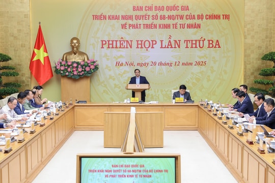 Thủ tướng chủ trì phiên họp lần thứ 3 Ban Chỉ đạo về phát triển kinh tế tư nhân