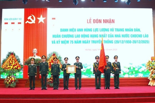 Bệnh viện Quân y 103 đón nhận danh hiệu Anh hùng LLVTND lần thứ tư