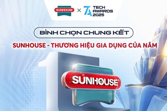 SUNHOUSE TIẾN VÀO CHUNG KẾT BÌNH CHỌN HẠNG MỤC “THƯƠNG HIỆU GIA DỤNG CỦA NĂM” TẠI TECH AWARDS 2025