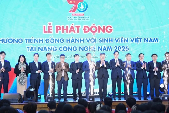 Phát động Chương trình đồng hành với sinh viên Việt Nam tài năng công nghệ năm 2026