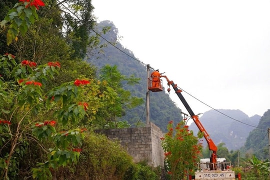 EVNNPC tiếp tục chung tay khắc phục hậu quả thiên tai, đồng hành cùng khách hàng sử dụng điện