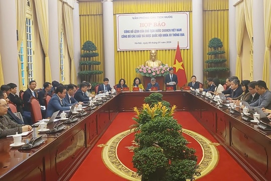 Công bố Lệnh của Chủ tịch nước về 13 luật vừa được Quốc hội XV thông qua