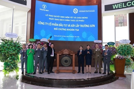 Đầu tư và Xây lắp Trường Sơn (TSA) "xông đất" HOSE