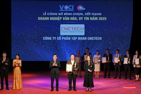 Tập đoàn CNCTECH được vinh danh “Doanh nghiệp Văn hoá, Uy tín năm 2025”