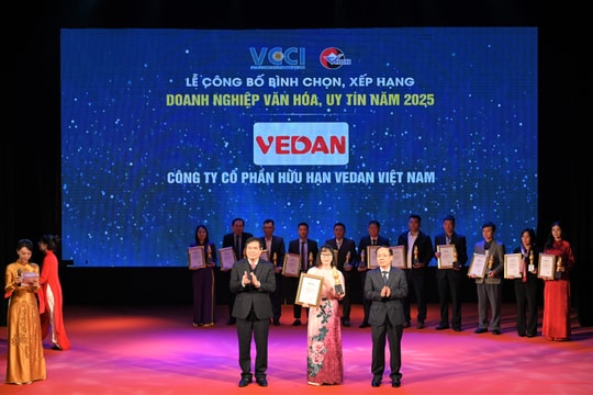 Vedan Việt Nam được vinh danh “Doanh nghiệp văn hóa, uy tín năm 2025”