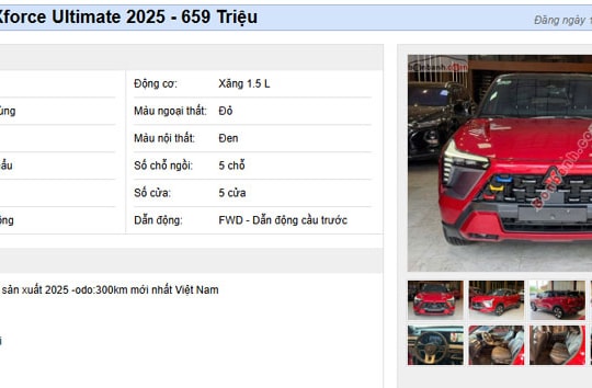 Hàng loạt xe Mitsubishi Xforce mới đi đã bị chủ rao bán