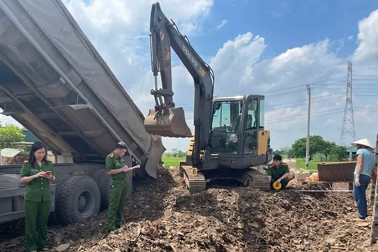 Hưng Yên: Khởi tố hành vi "bức tử" môi trường bằng chất thải xây dựng