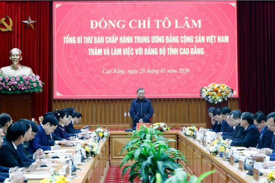 Tổng Bí thư: Cao Bằng sẽ biến lợi thế đặc thù thành động lực phát triển thực chất