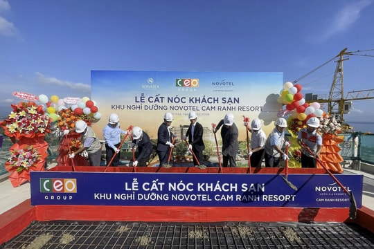 CEO Group cất nóc Novotel Cam Ranh Resort sau 8 tháng thi công thần tốc