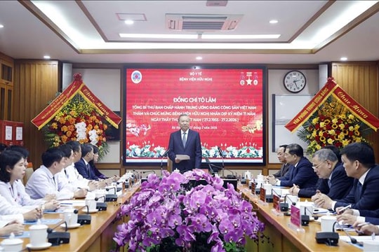 Tổng Bí thư Tô Lâm chúc mừng ngành y tế nhân kỷ niệm 71 năm Ngày Thầy thuốc Việt Nam