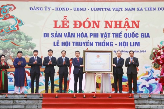Hội Lim (xã Tiên Du) đón nhận Di sản văn hóa phi vật thể quốc gia