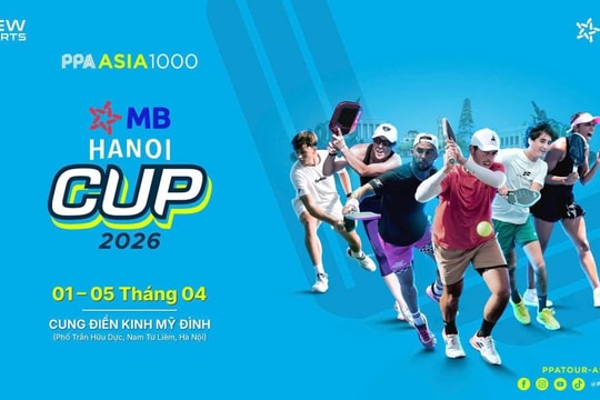 MB tiếp tục là Nhà tài trợ Danh xưng giải pickleball quốc tế PPA Tour Asia – MB Hanoi Cup 2026