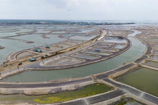 Toàn cảnh khu đô thị lấn biển Cần Giờ sau gần một năm khởi công