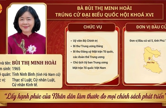 Danh sách đại biểu Quốc hội khóa XVI thuộc khối Mặt trận Tổ quốc Việt Nam