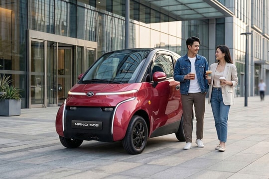 Ô tô điện mini Nano S05 có chi phí nhiên liệu rẻ hơn xe máy Wave Alpha