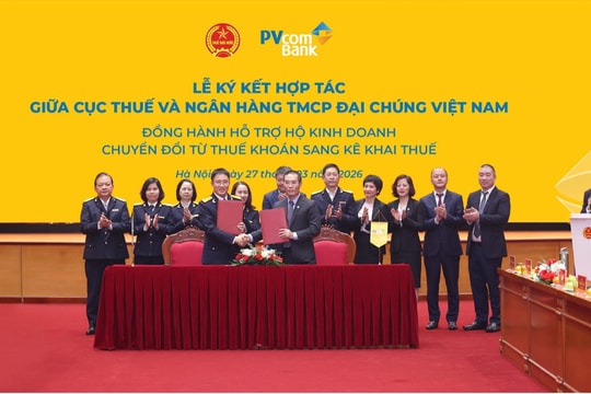 PVcomBank hợp tác với Cục Thuế hỗ trợ hộ kinh doanh kê khai thuế