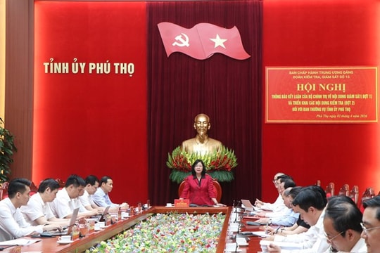 Tăng cường giám sát, thúc đẩy nhiệm vụ chính trị tại Phú Thọ