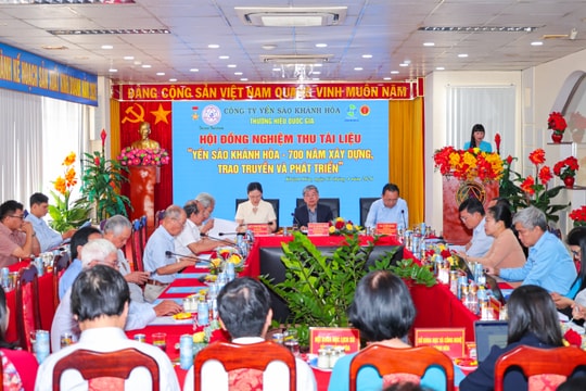 Nghiệm thu tài liệu “Yến sào Khánh Hòa, 700 năm xây dựng, trao truyền và phát triển”