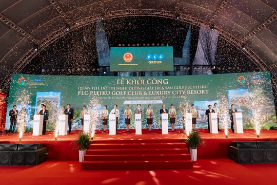 Khởi công quần thể FLC Pleiku, biểu tượng đô thị nghỉ dưỡng giải trí và sân golf tại Gia Lai