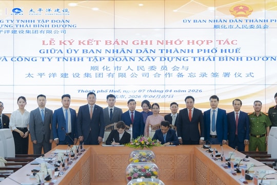 Huế ký kết hợp tác phát triển hạ tầng với Tập đoàn Xây dựng Thái Bình Dương