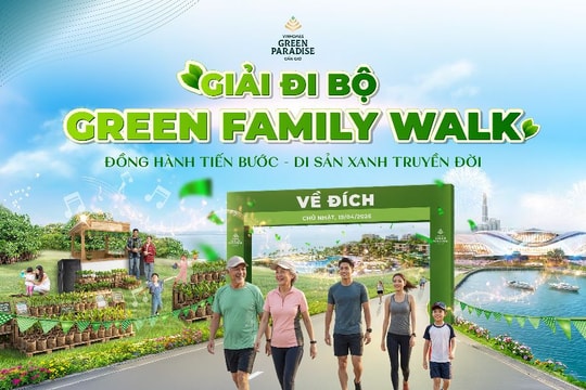 Giải đi bộ Green Family Walk: Hành trình “3 trong 1” tại Vinhomes Green Paradise