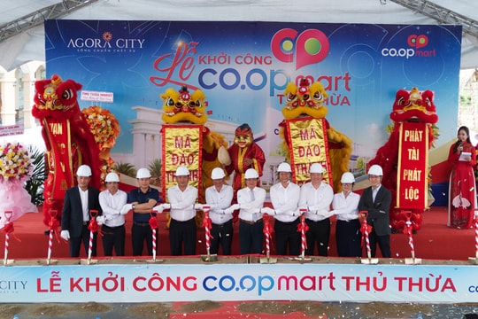 Khởi công công trình siêu thị Co.opmart tại dự án Khu đô thị Agora City