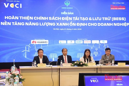 [TƯỜNG THUẬT TRỰC TUYẾN] Hoàn thiện chính sách điện tái tạo & lưu trữ BESS: Nền tảng năng lượng xanh ổn định cho doanh nghiệp