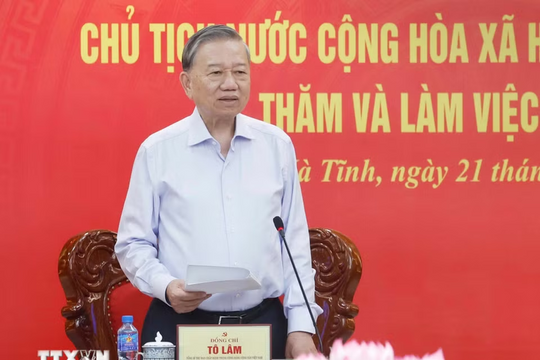 Tổng Bí thư, Chủ tịch nước Tô Lâm: Hà Tĩnh có nhiều lợi thế để bứt phá