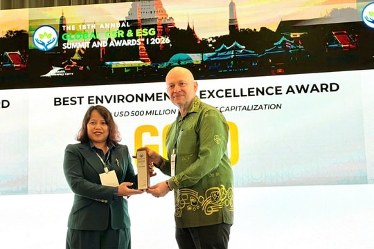 Shinec giành giải vàng ESG toàn cầu, khẳng định vị thế tiên phong KCN sinh thái