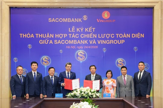 SACOMBANK và Vingroup ký kết hợp tác chiến lược toàn diện