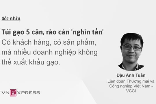 Túi gạo 5 cân, rào cản 'nghìn tấn'