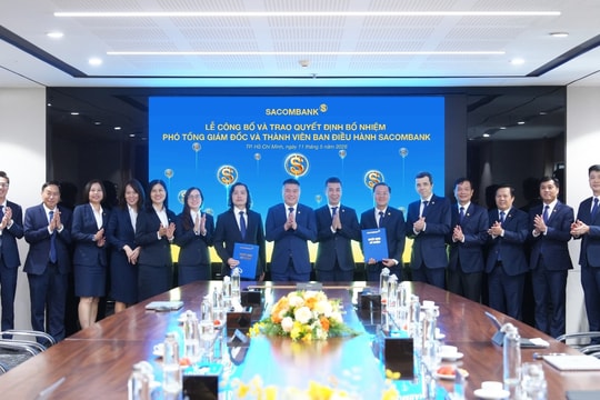 Sacombank kiện toàn đội ngũ lãnh đạo cấp cao
